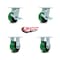 Service Caster Tool Box Caster Wheel Set 4'' Green Poly on Cast Iron Swivel Casters, 4PK TOOL-SCC-30CS420-PUB-GB-TLB-2-R-2 - alternate 5